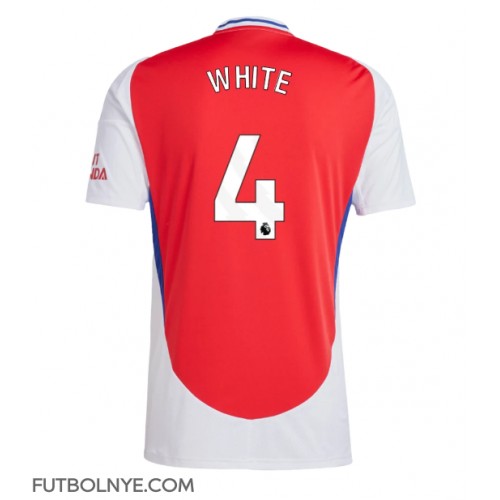 Camiseta Arsenal Ben White #4 Primera Equipación 2024-25 manga corta